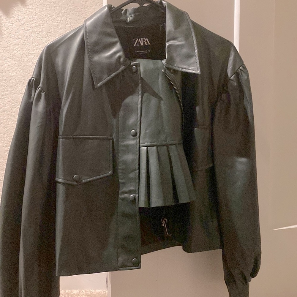 Zara leather jacket